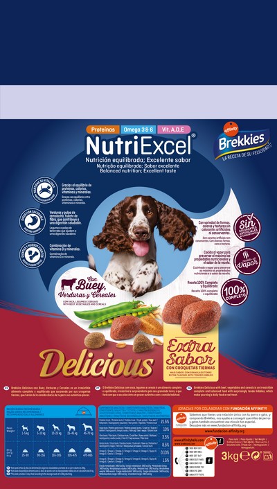 картинка Brekkies Dog Delice Meat для собак усіх порід з яловичиною