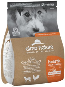 картинка Almo Nature Holistic Dog для собак маленьких порід з ягням, куркою і рисом
