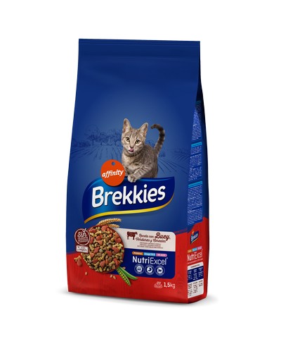 картинка Brekkies Cat Beef для дорослих котів з яловичиною