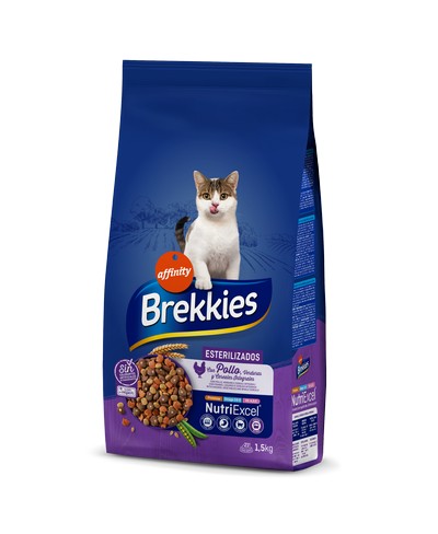 картинка Brekkies Cat Sterilized для дорослих стерилізованих котів з куркою