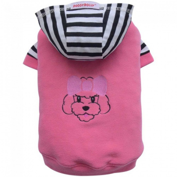 картинка Poodle 2 legs pink hoodie