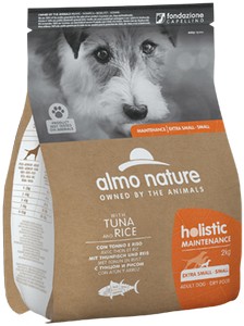картинка Almo Nature Holistic Dog для собак маленьких порід з тунцем і рисом