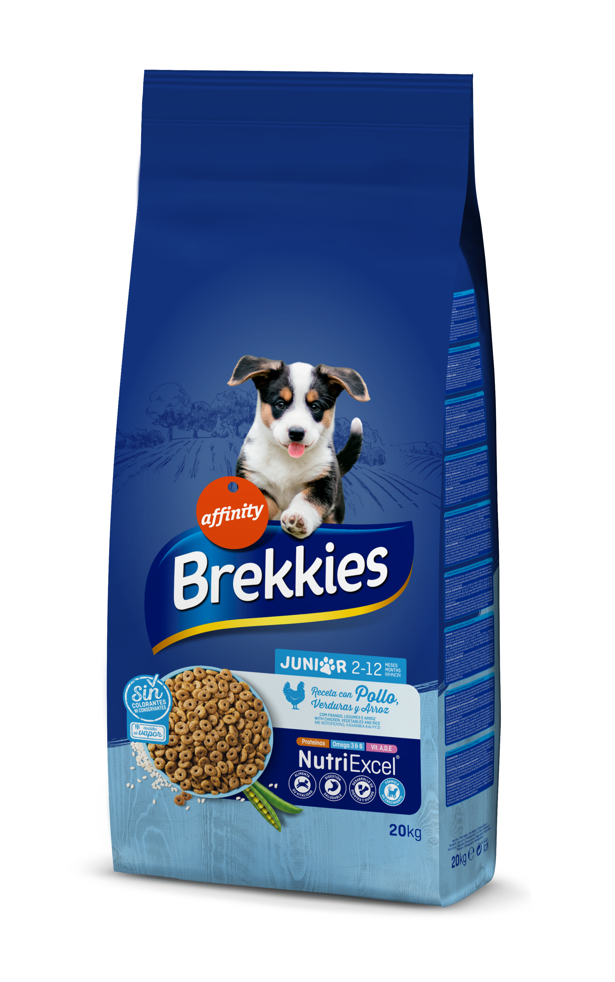 картинка Brekkies Dog Junior для молодих собак з куркою