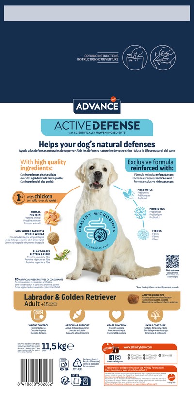 картинка Advance Dog Labrador & Golden Retriever для Лабрадорів та Голден ретріверів з куркою